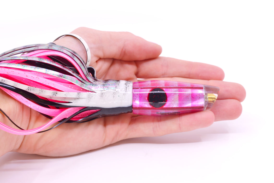 Ganku Lures "Tuna Crab/Red Shrimp" Longneck Cut Face 7" 4.4oz Skirted White Aurora