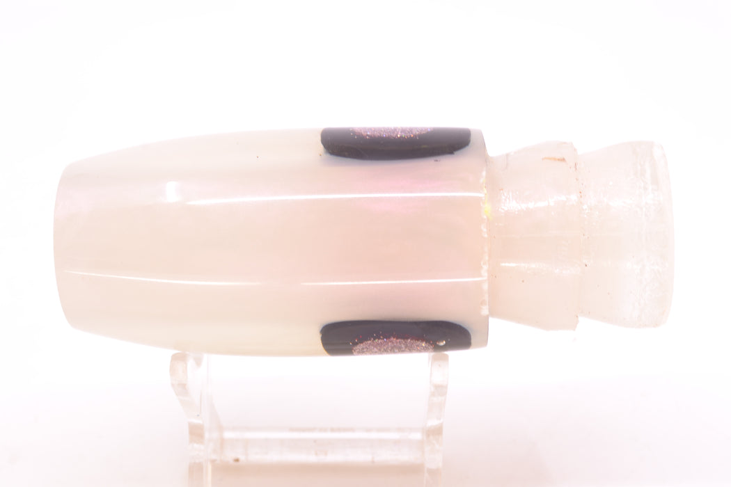 Joe Yee Lures by KEGZ Strawberry Pearl Silver-Black Eyes Concave Medium Plunger 12" 4.5oz