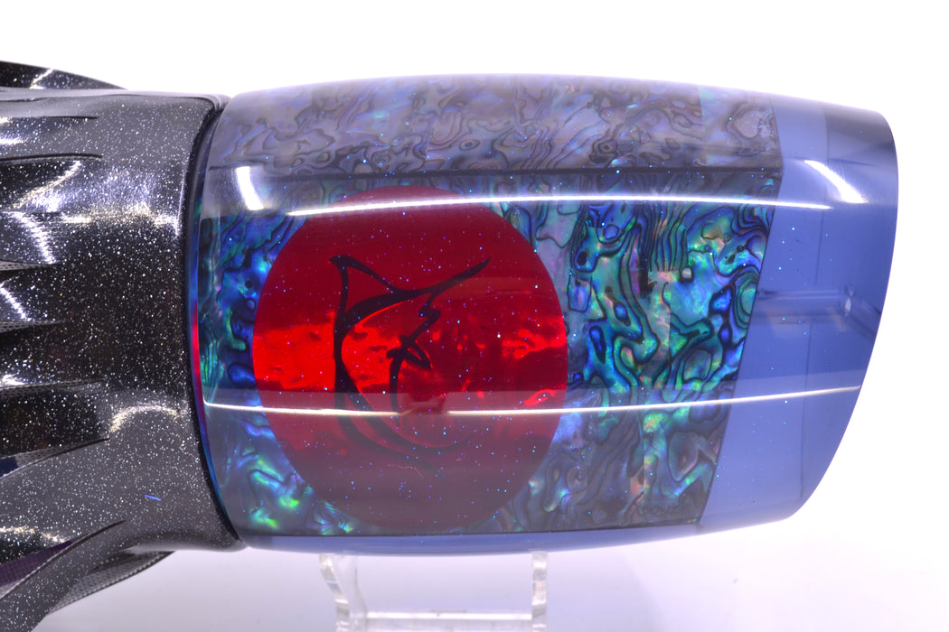 Bonze Lures Smoke Paua Shell Red Eyes Chocolate Thunder Teaser 48oz Black Vinyl