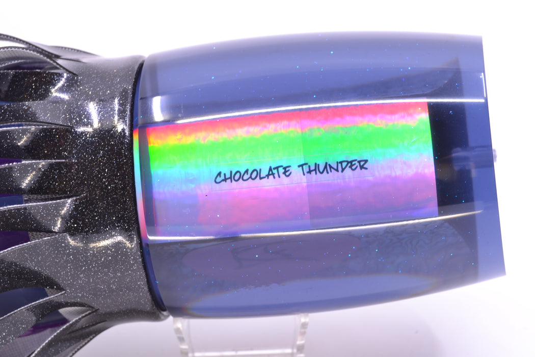 Bonze Lures Smoke Paua Shell Red Eyes Chocolate Thunder Teaser 48oz Black Vinyl