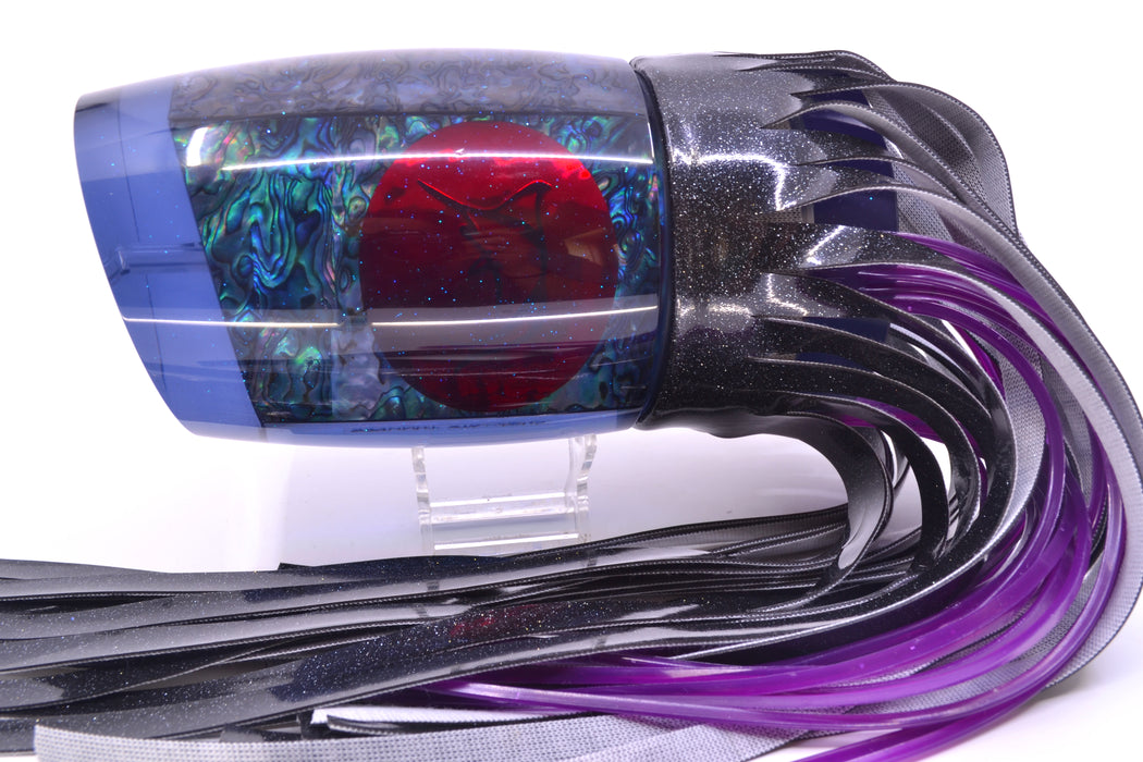 Bonze Lures Smoke Paua Shell Red Eyes Chocolate Thunder Teaser 48oz Black Vinyl