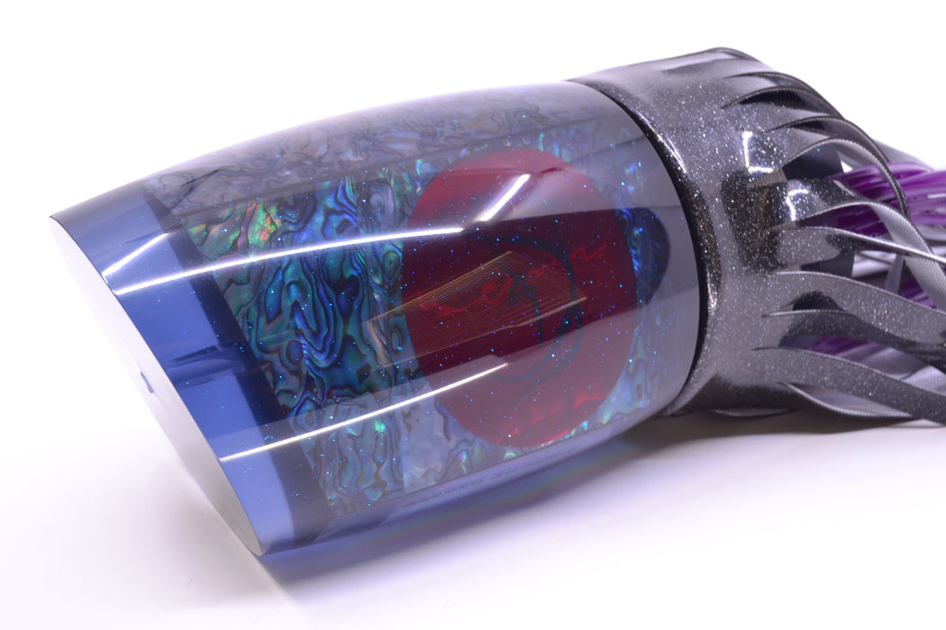 Bonze Lures Smoke Paua Shell Red Eyes Chocolate Thunder Teaser 48oz Black Vinyl