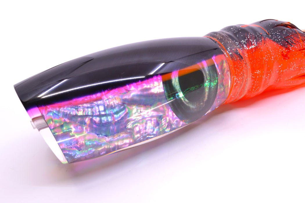 Moyes Lures Rainbow MOP Black-Pink Back Papa Teaser 31oz Skirted Root Beer-Petrolero