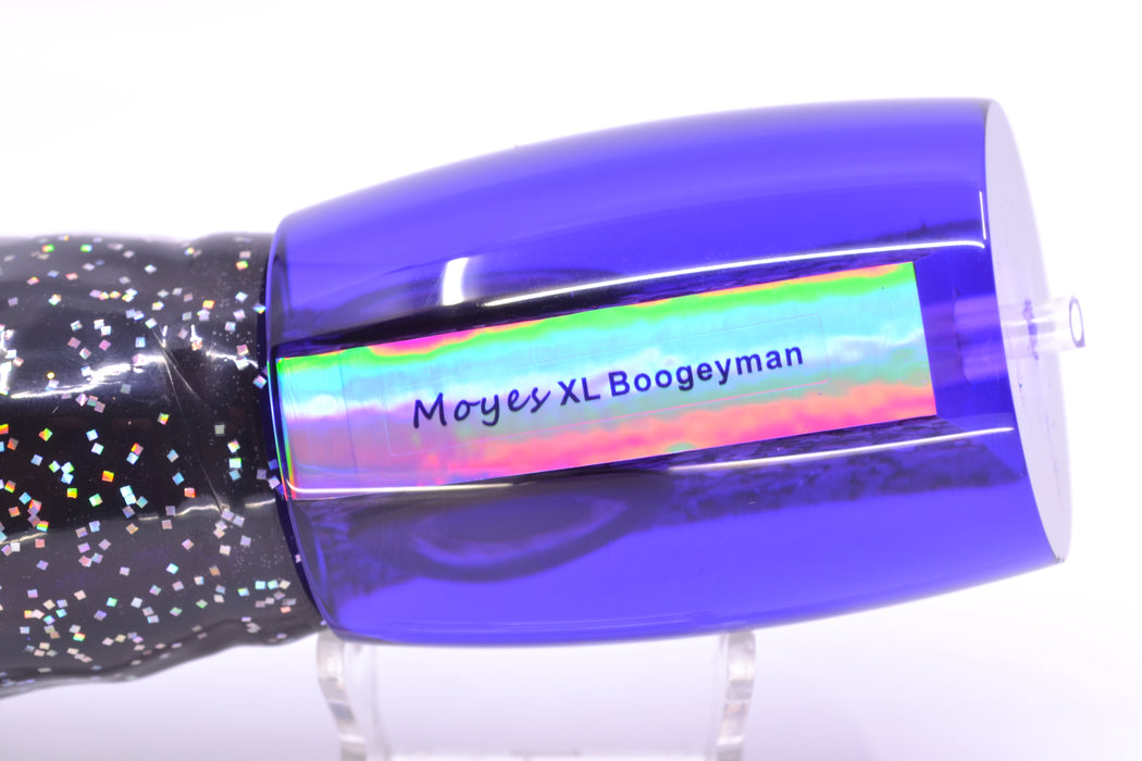 Moyes Lures Purple S&P Dark Purple Back XL Boogeyman 16" 14.4oz Skirted Black/Purple