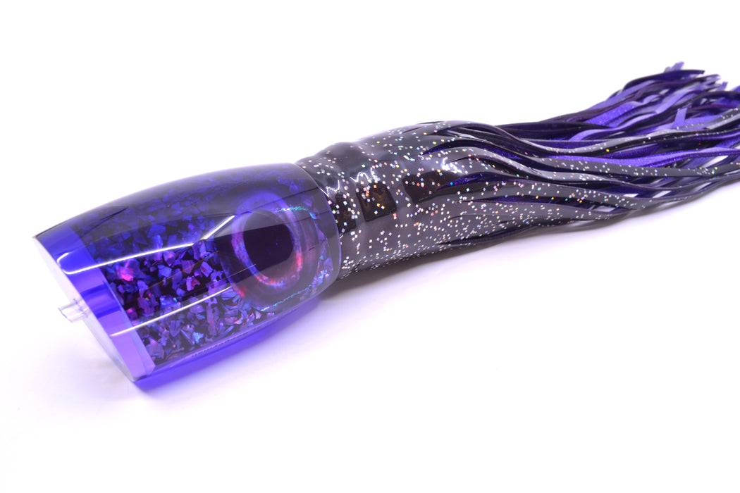 Moyes Lures Purple S&P Dark Purple Back XL Boogeyman 16" 14.4oz Skirted Black/Purple