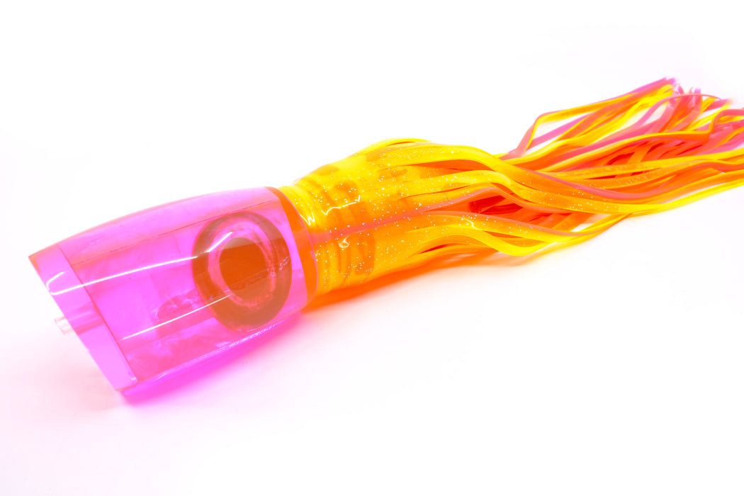 Moyes Lures Fluorescent Pink MOP XL Boogeyman 16" 14.4oz Skirted Electric Chicken