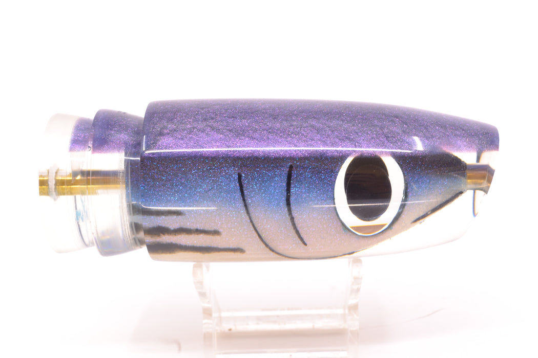 Joe Yee by KEGZ-Niiyama Collab Blue Skipjack Fish Head Purple Back Super Plunger 14" 7.2oz