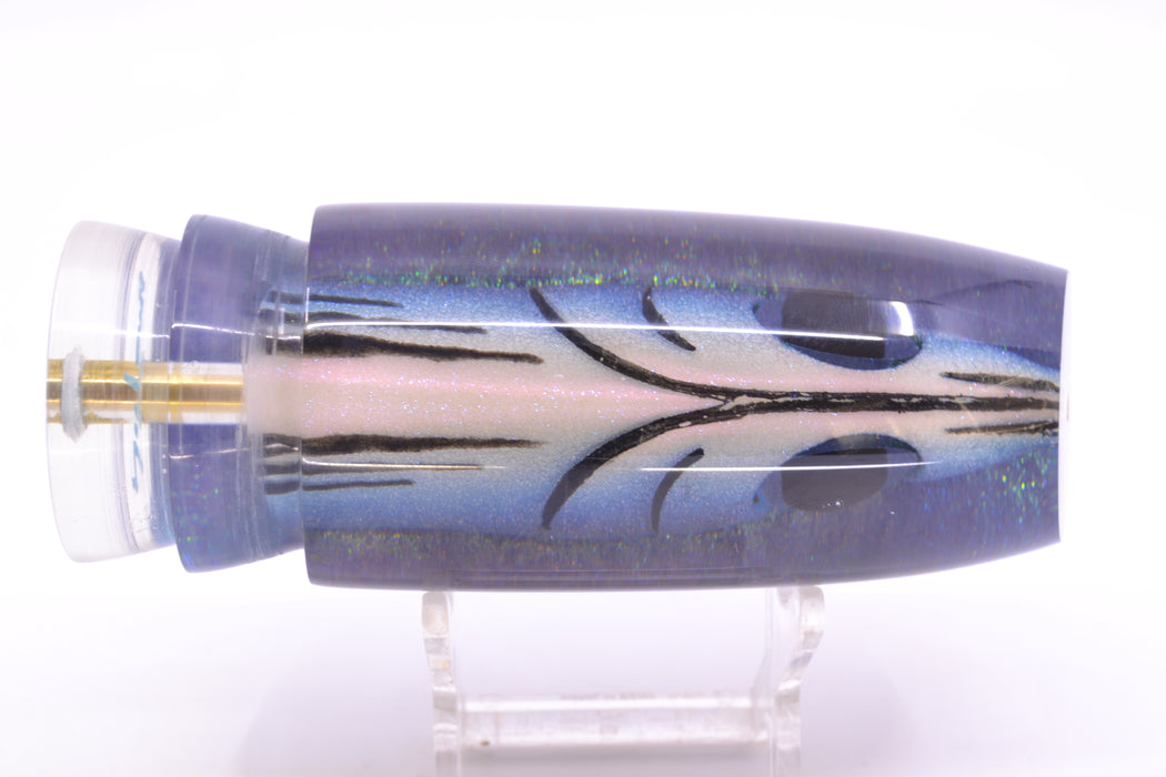 Joe Yee by KEGZ-Niiyama Collab Blue Skipjack Fish Head Purple Back Super Plunger 14" 7.2oz
