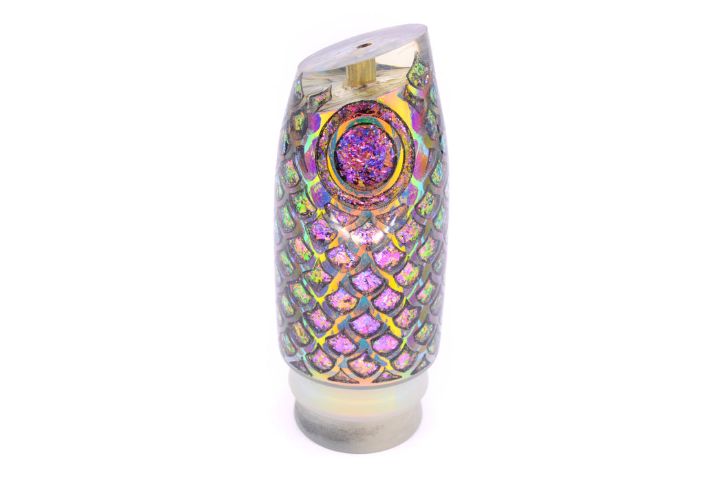 Joe Yee by KEGZ-Niiyama Collab Ice Rainbow Pearl Rainbow Flake Scales Super Plunger 14" 7.2oz