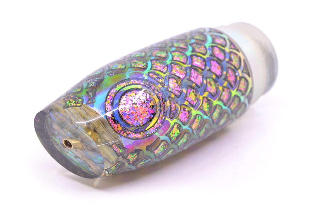 Joe Yee by KEGZ-Niiyama Collab Ice Rainbow Pearl Rainbow Flake Scales Super Plunger 14" 7.2oz
