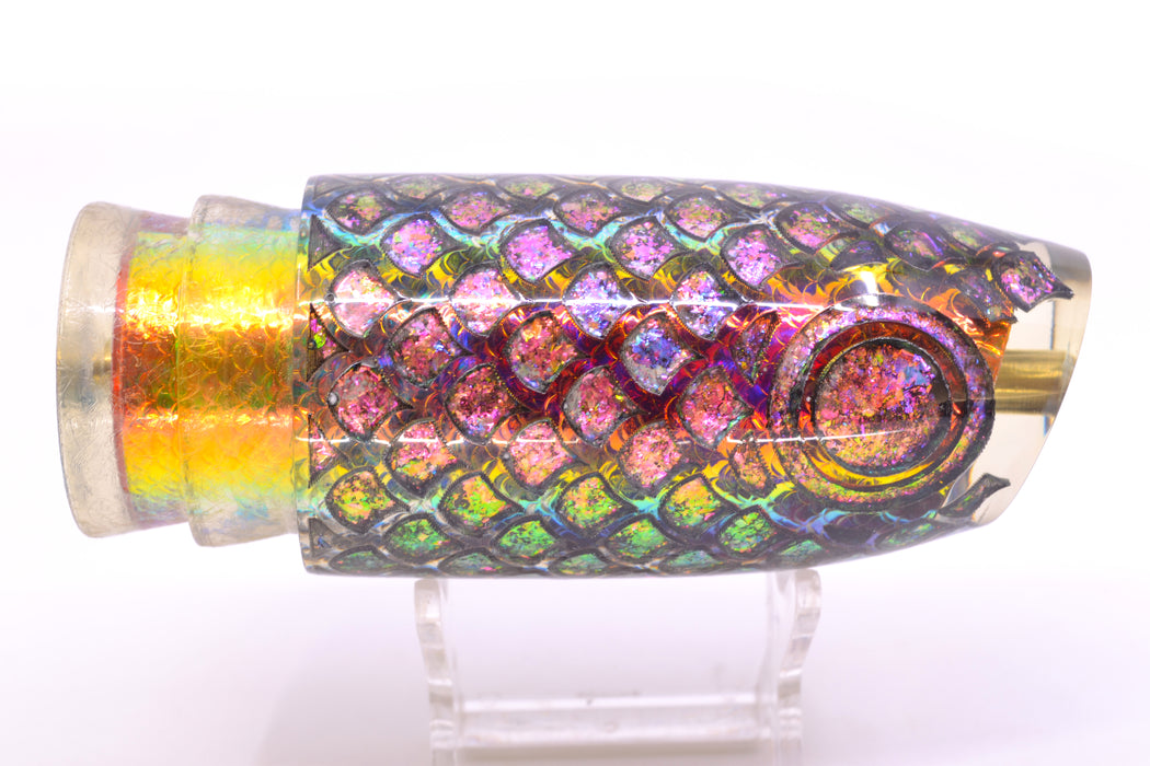 Joe Yee by KEGZ-Niiyama Collab Rainbow Scale Pearl Rainbow Flake Scales Super Plunger 14" 7.2oz