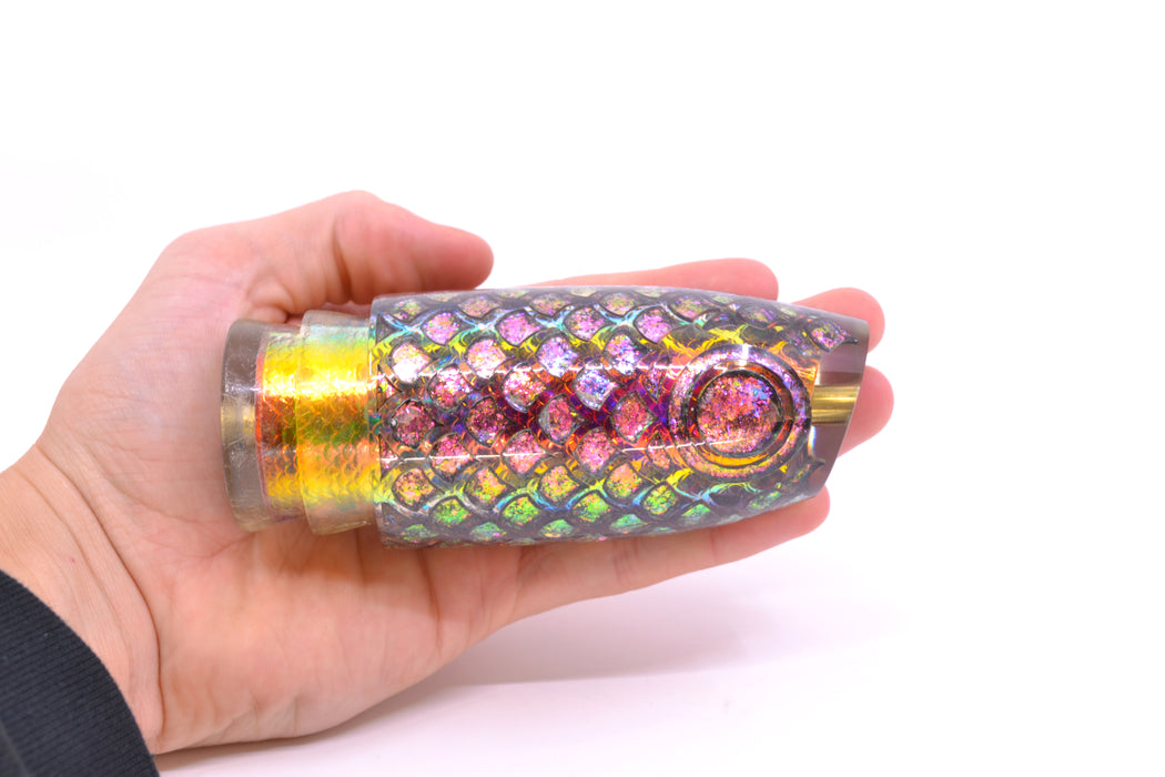 Joe Yee by KEGZ-Niiyama Collab Rainbow Scale Pearl Rainbow Flake Scales Super Plunger 14" 7.2oz