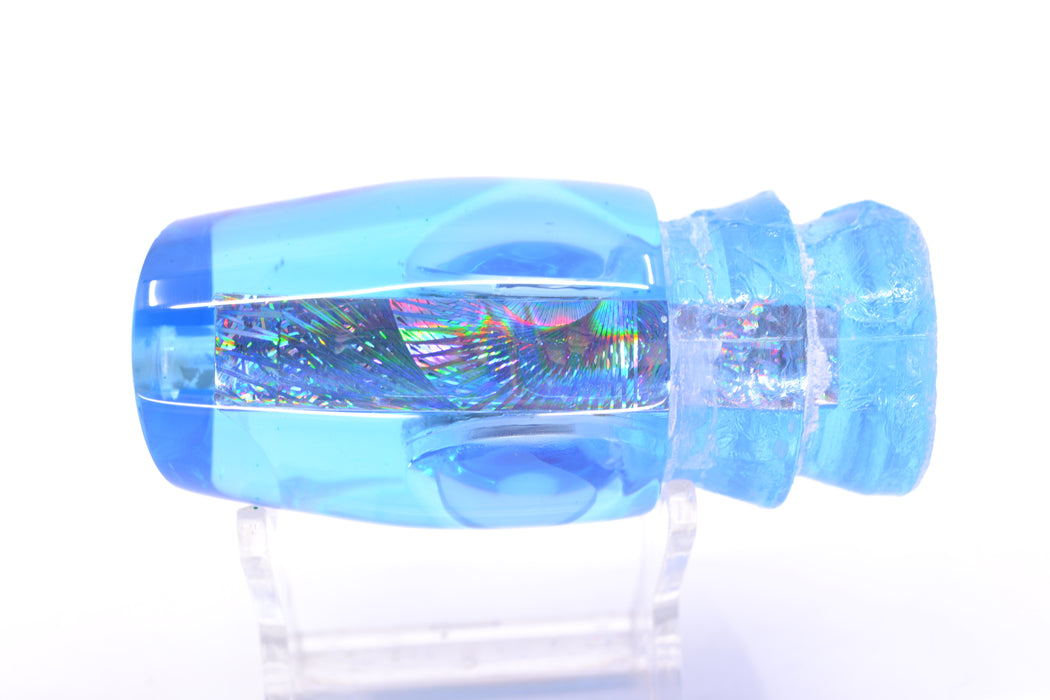 Joe Yee Lures by KEGZ Ice Blue Rainbow Swirl Teddy Bear Eyes Apollo 12" 2.8oz