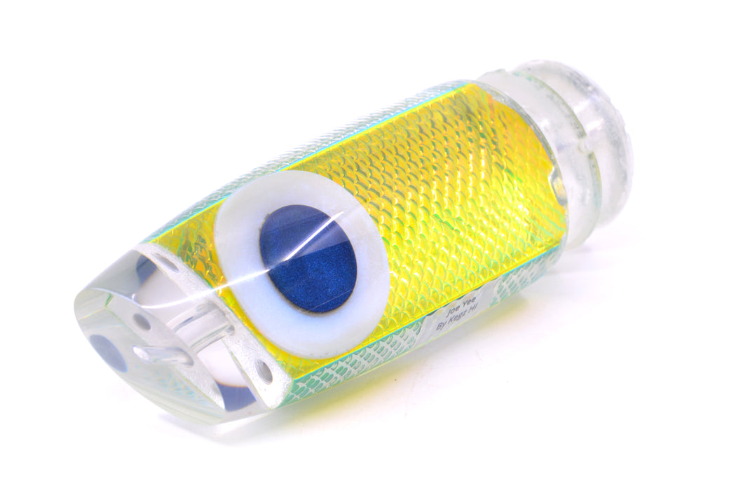Joe Yee Lures by KEGZ Yellow Rainbow Scale Black-White Eyes Super Plunger 14" 7.2oz