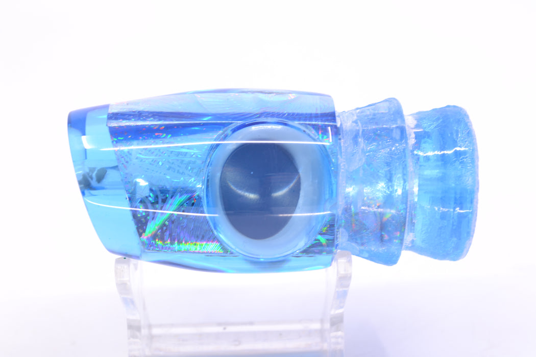 Joe Yee Lures by KEGZ Ice Blue Rainbow Swirl Teddy Bear Eyes Apollo 12" 2.8oz