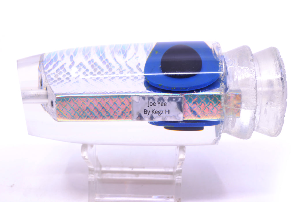 Joe Yee Lures by KEGZ Ice Rainbow Scale Black-Blue Eyes Super Plunger 14" 7.2oz