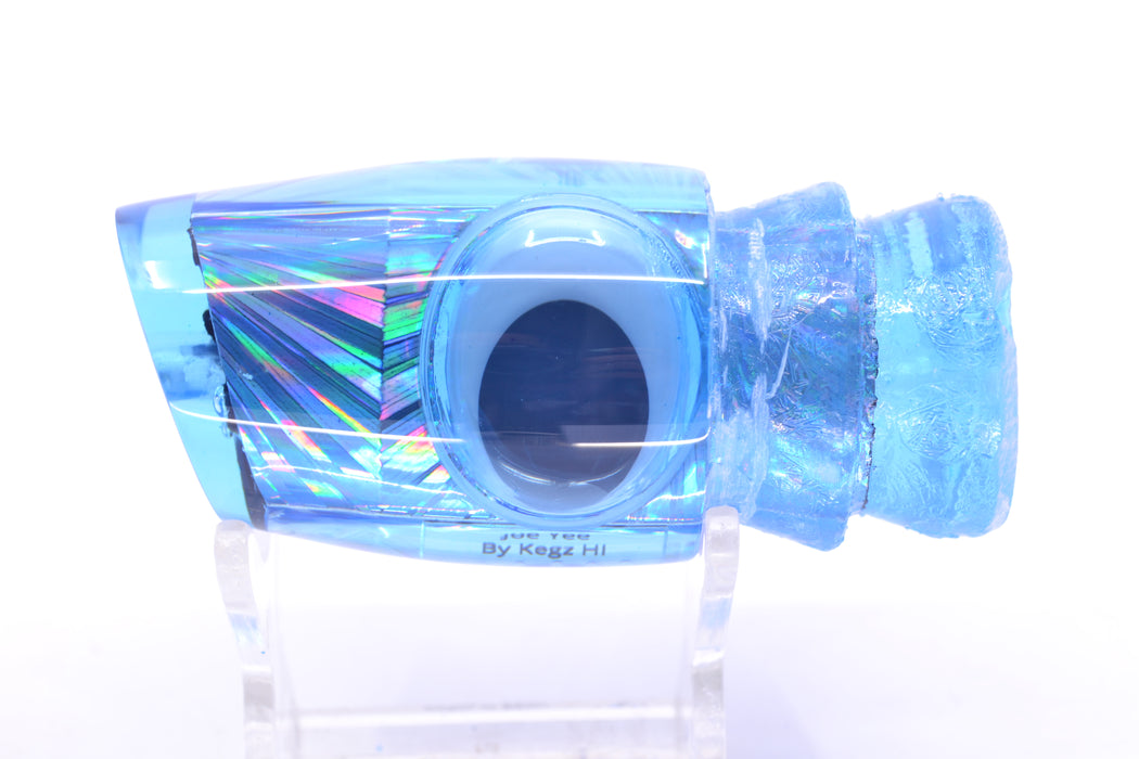 Joe Yee Lures by KEGZ Ice Blue Rainbow Starburst Teddy Bear Eyes Apollo 12" 2.8oz