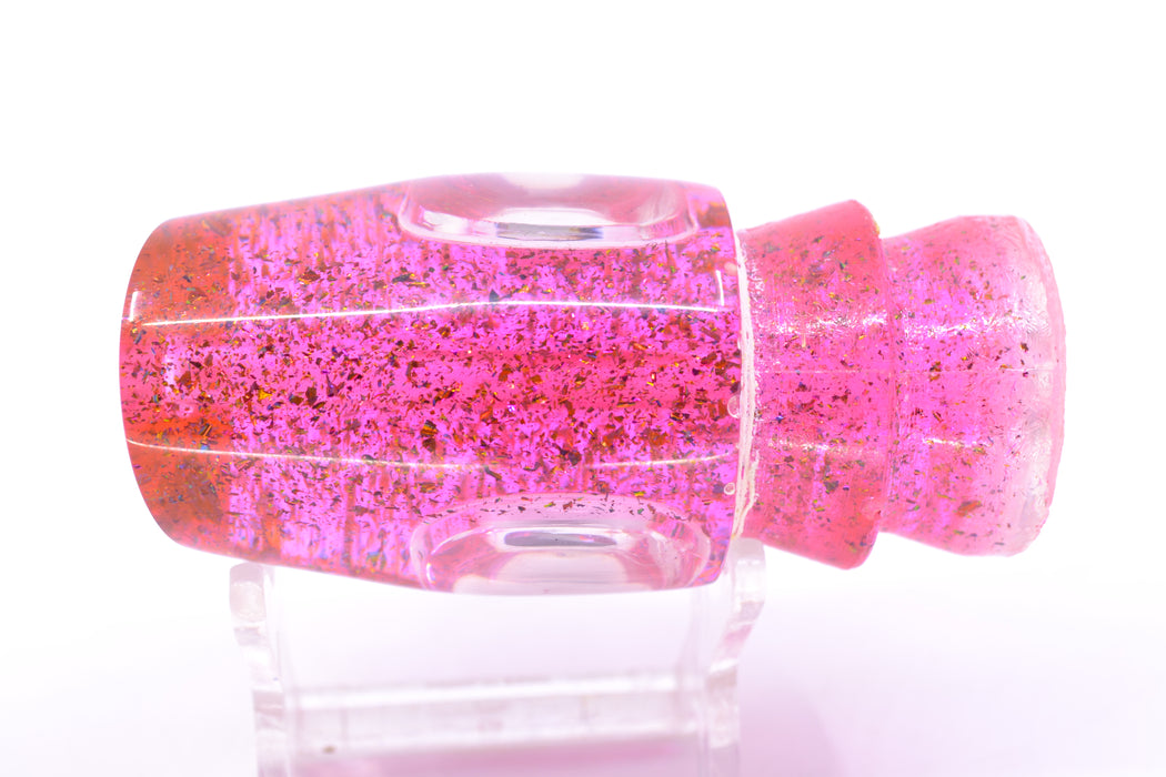 Joe Yee Lures by KEGZ Transparent Pink Rainbow Flake Teddy Bear Eyes Apollo 12" 2.8oz