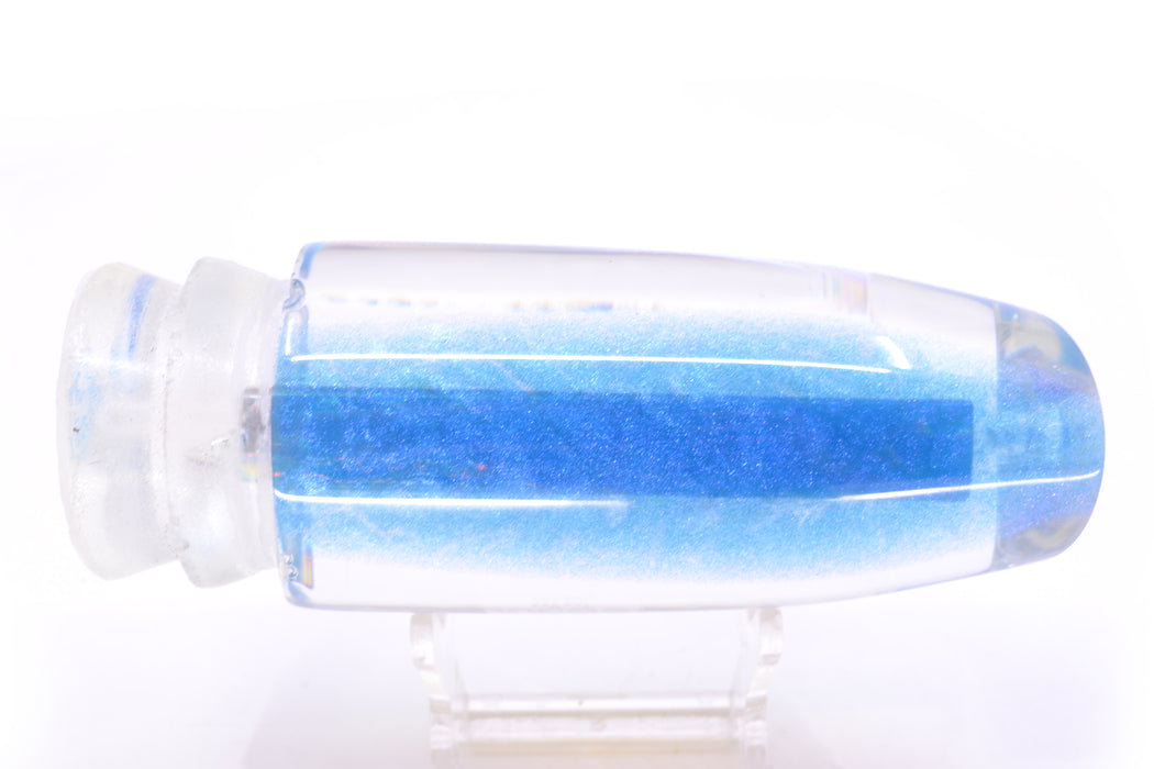 Joe Yee Lures by KEGZ Ice Rainbow Scale Blue Back No Eyes Super Plunger 14" 7.2oz