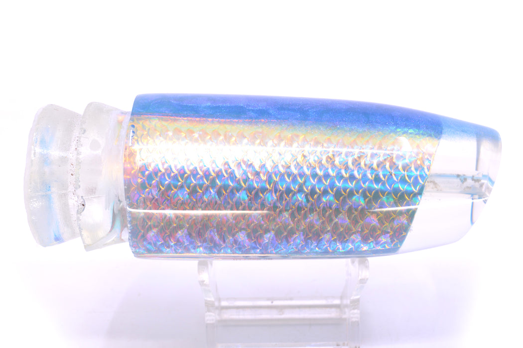 Joe Yee Lures by KEGZ Ice Rainbow Scale Blue Back No Eyes Super Plunger 14" 7.2oz