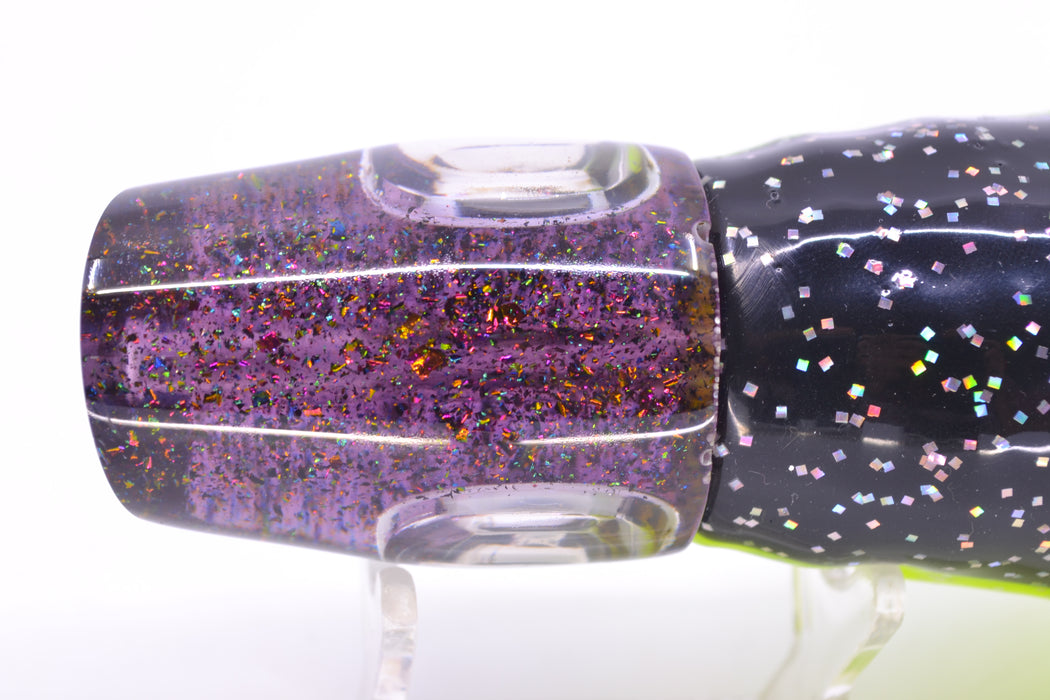 Joe Yee Lures by KEGZ Transparent Purple Rainbow Flake Apollo 12" 7.4oz Skirted Magic Johnson