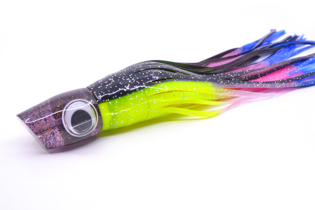 Joe Yee Lures by KEGZ Transparent Purple Rainbow Flake Apollo 12" 7.4oz Skirted Magic Johnson