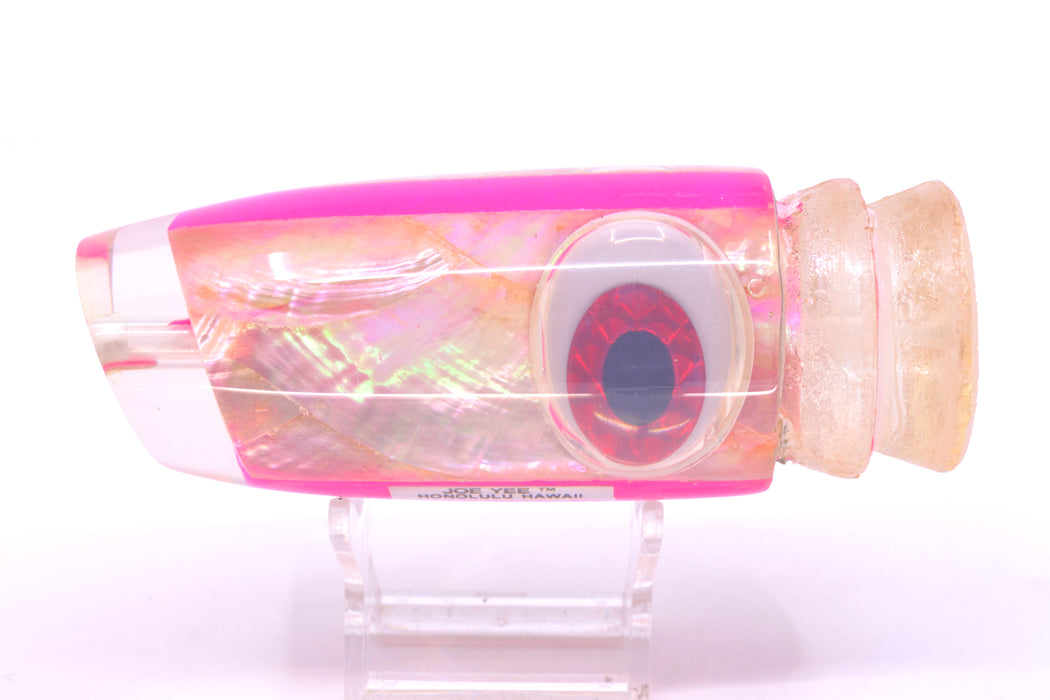 Joe Yee Pink Pearl White MOP Black-Red Shakey Eyes Super Plunger 14" 7.7oz