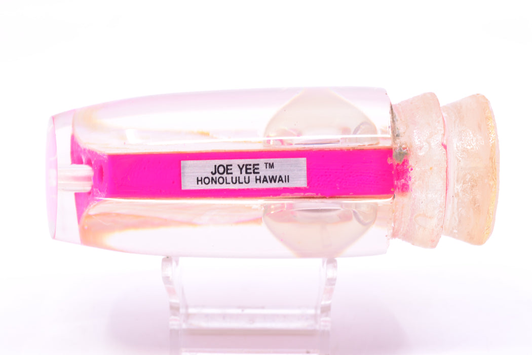 Joe Yee Pink Pearl White MOP Black-Red Shakey Eyes Super Plunger 14" 7.7oz
