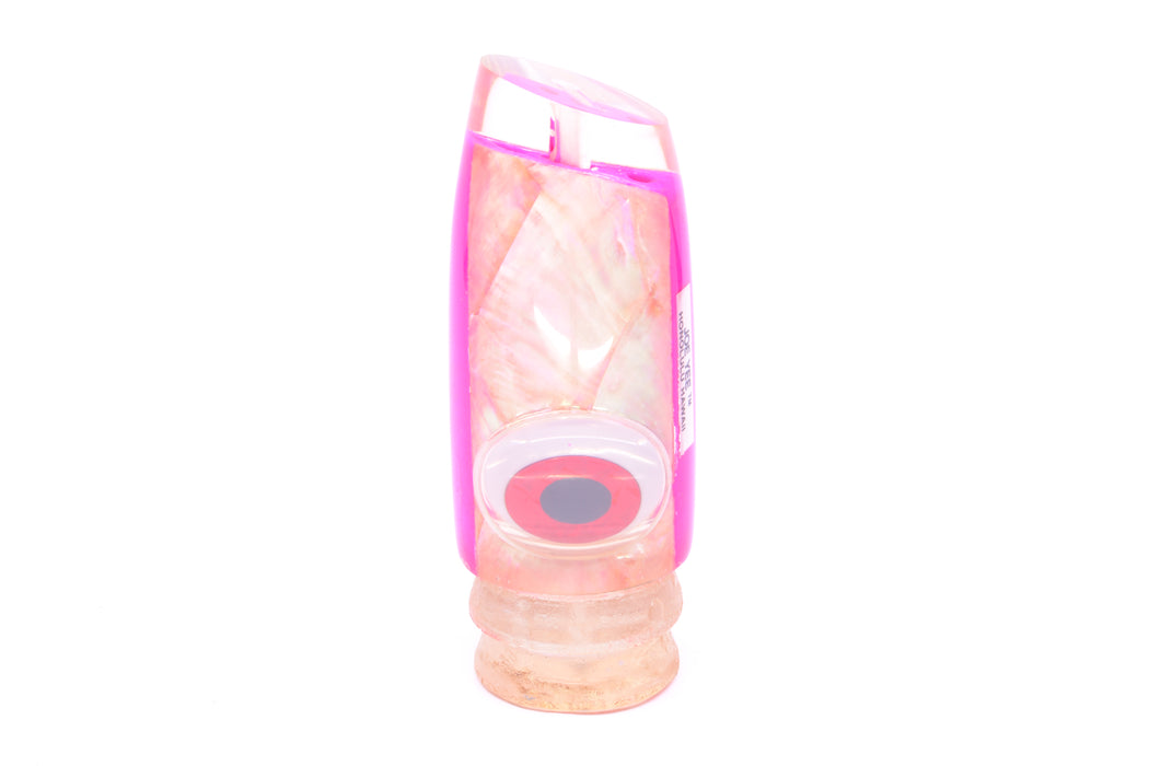 Joe Yee Pink Pearl White MOP Black-Red Shakey Eyes Super Plunger 14" 7.7oz