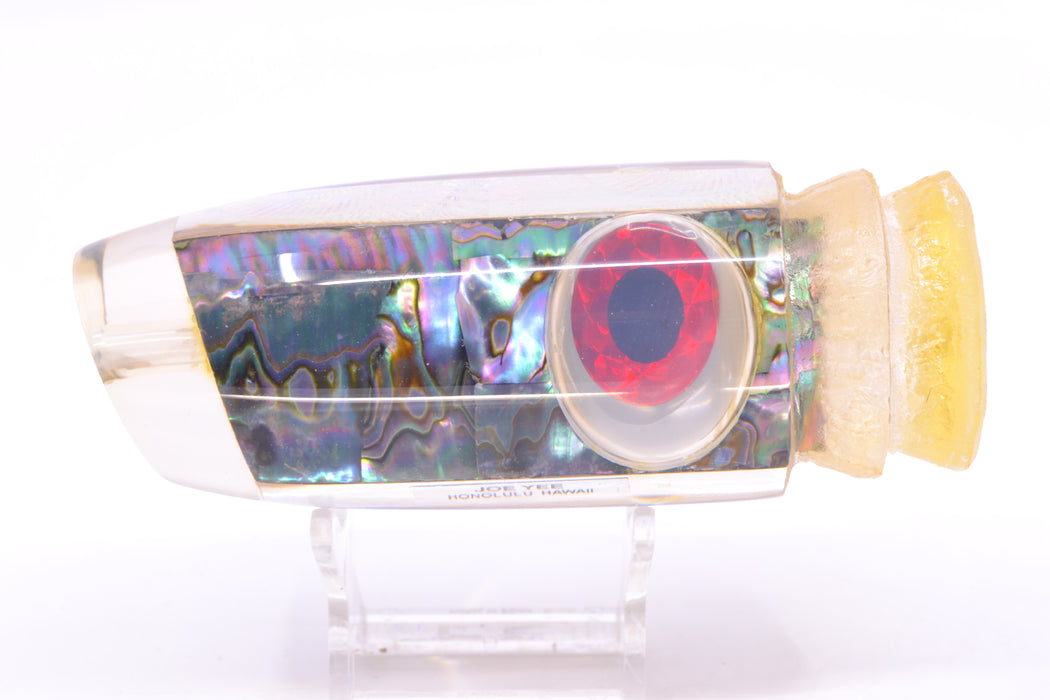 Joe Yee Blue-Purple Abalone Black-Red Shakey Eyes Super Plunger 14" 7.7oz