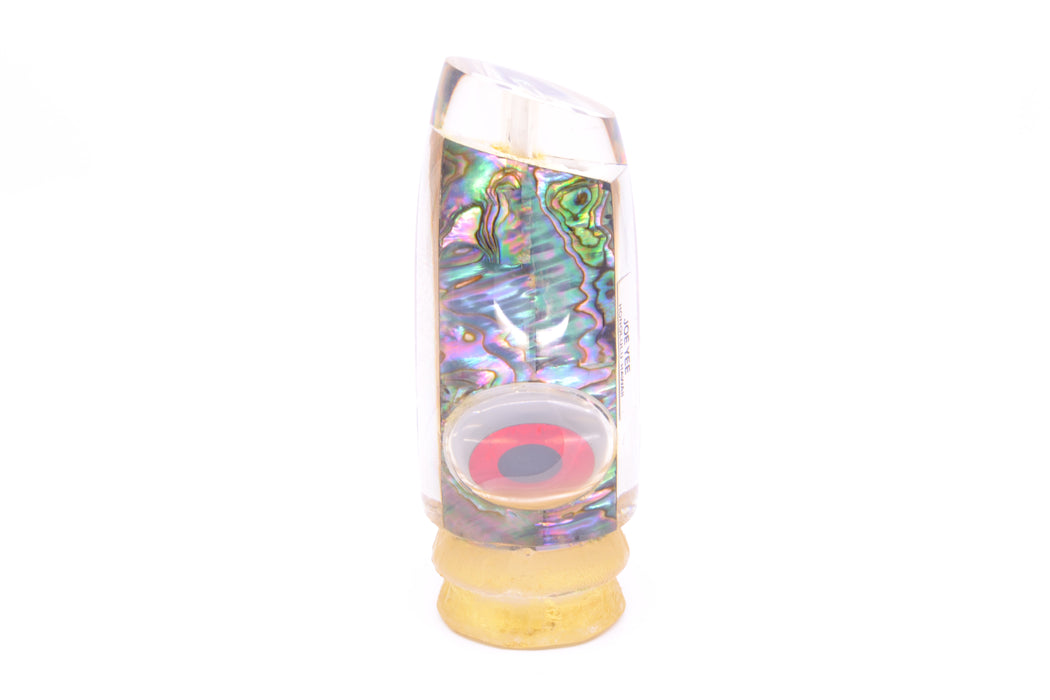 Joe Yee Blue-Purple Abalone Black-Red Shakey Eyes Super Plunger 14" 7.7oz