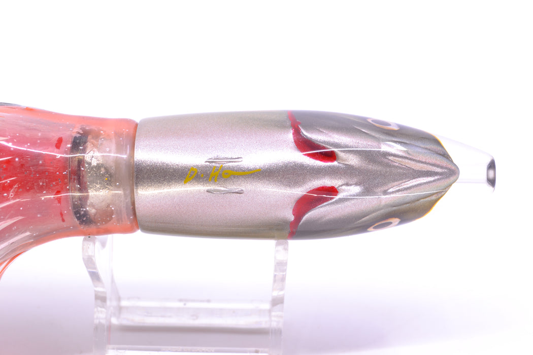 JB Signature Lures Black-Root Beer-Silver Fish Head Medium Barrel Bomb 9" 5.5oz Skirted