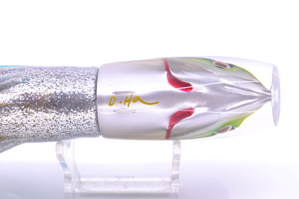 JB Signature Lures Green-Blue Mackerel Medium Plunger 9" 5oz Skirted