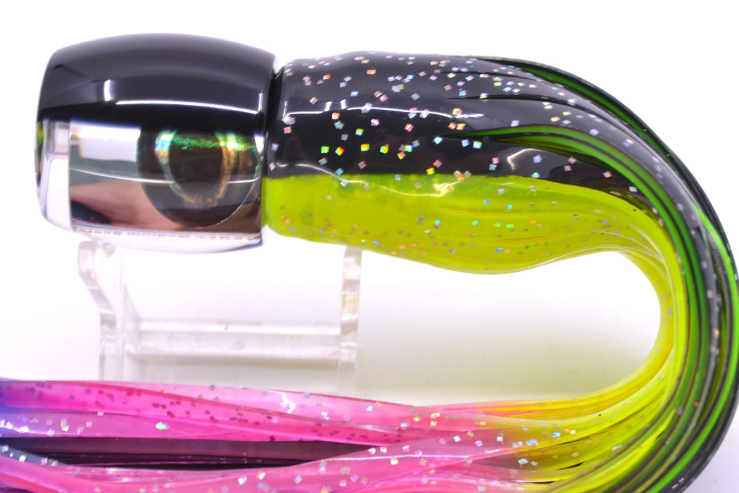Moyes Lures Clear Mirrored Black Back Medium Secret 10" 5oz Skirted Magic Johnson