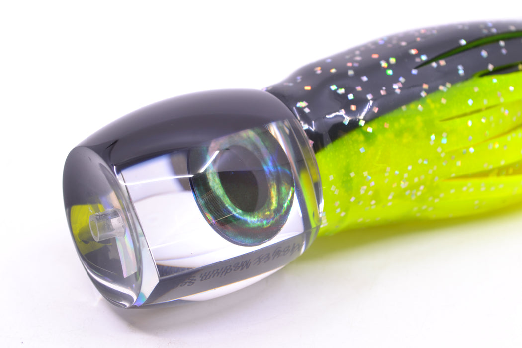Moyes Lures Clear Mirrored Black Back Medium Secret 10" 5oz Skirted Magic Johnson