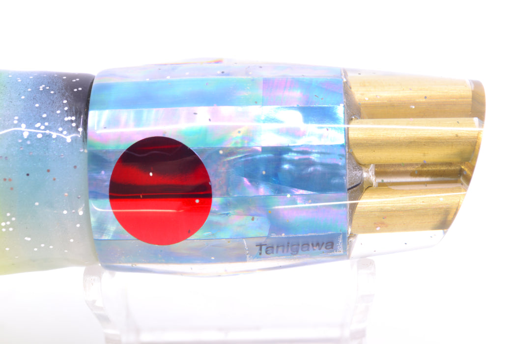 Tanigawa Lures Ice Blue Awabi Red Eyes 4-Hole Slant 9"+ 11oz Skirted Fruit Salad GZE