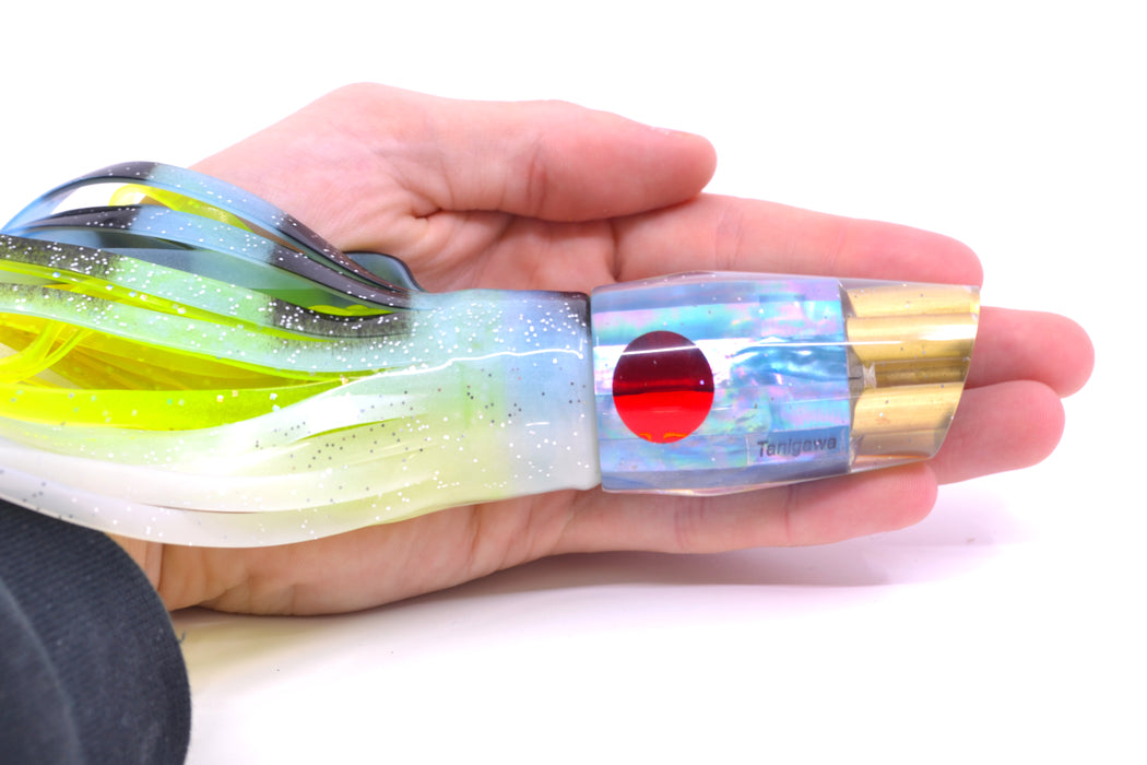Tanigawa Lures Ice Blue Awabi Red Eyes 4-Hole Slant 9"+ 11oz Skirted Fruit Salad GZE