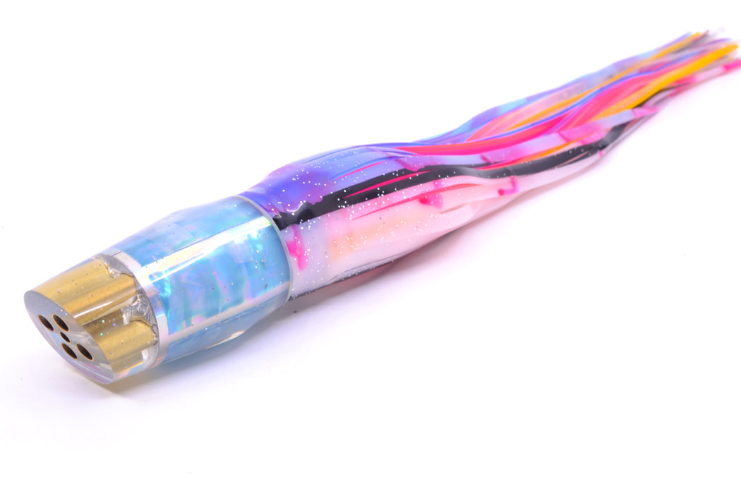 Tanigawa Lures Ice Blue Awabi No Eyes 4-Hole Slant 9"+ 11oz Skirted Gay Bob GZE