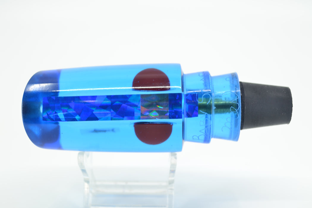 Aloha Lures Blue Mirrored Blue Rainbow Back Red Eyes Baby Smash Bait 12" 6.2oz EZ-K