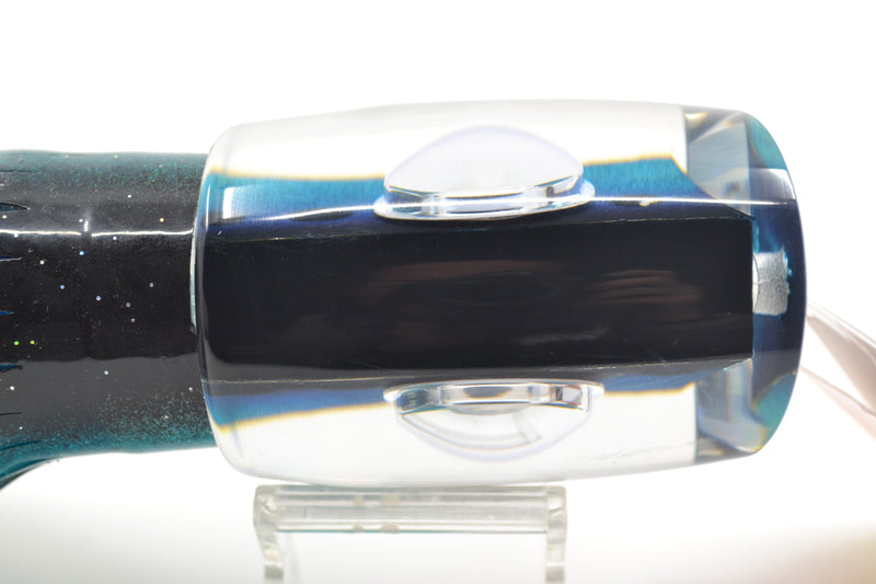Big T Lures Black-Turquoise Large Zulu Impi 16" 14.7oz Skirted Black-Turquoise-Silver