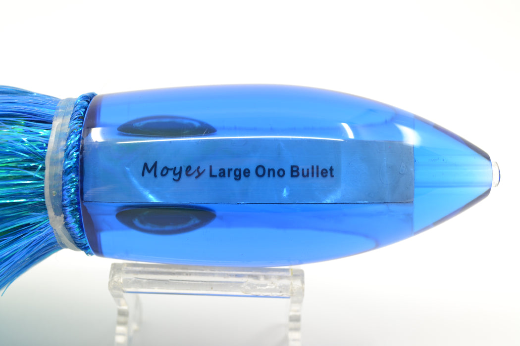 Moyes Lures Blue MOP Large Ono Bullet 14" 12oz Flashabou