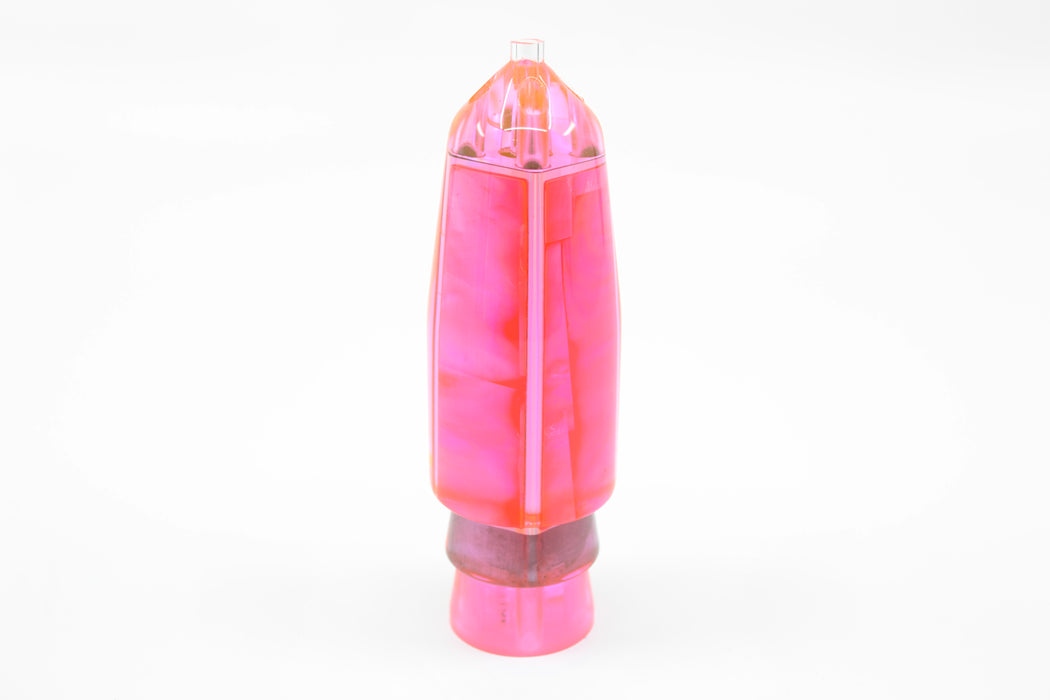 Moyes Lures Fluorescent Pink MOP 4-Hole Medium Sicario Bullet 10" 6.3oz