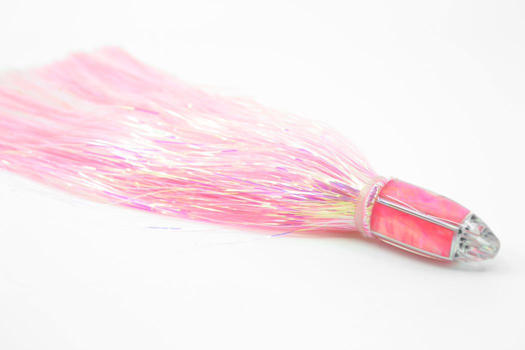 Koya Lures Pink MOP Karma 4-Hole Bullet 4.5" 1.5oz Flashabou Pink-White