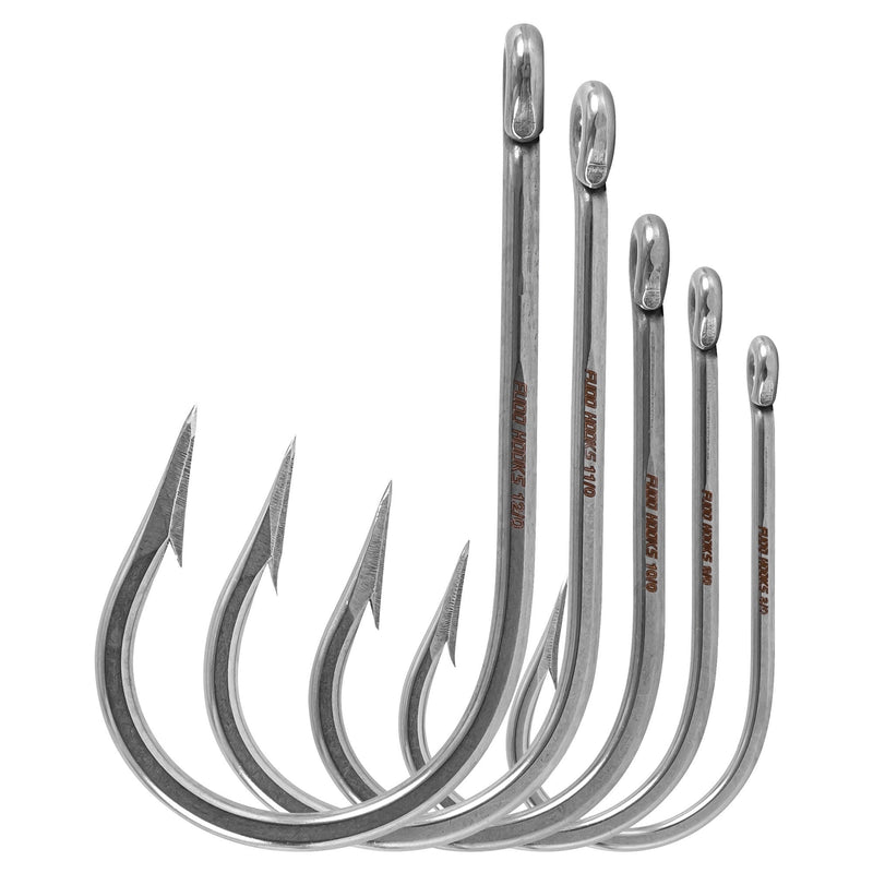 FUDO Standard Gauge Southern Tuna Ringed Eye Hooks EZ-K
