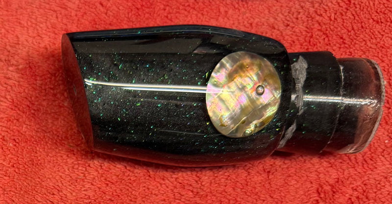 Joe Yee Lures by KEGZ Black Pearl Real Shell Eyes Jimmy Boy 12" 5oz EZ-K