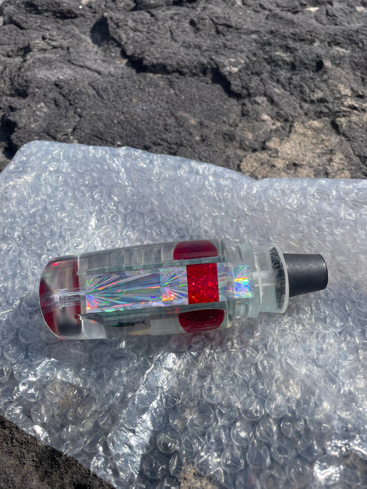 Aloha Lures Clear Mirrored Silver Starburst Red Eyes Smash Bait 14" 9.5oz EZ-K