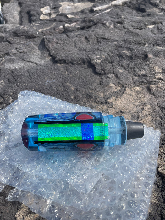 Aloha Lures Ice Blue Dichro Green Rainbow Red Eyes Smash Bait 14" 9.5oz EZ-K