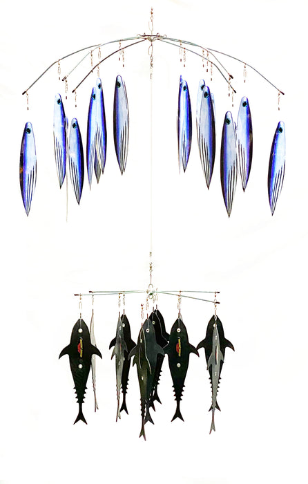 Custom Fire Tailz Skipjack GMT Kona Strong Flap 2-Tier Dredge Pre-Built GZE