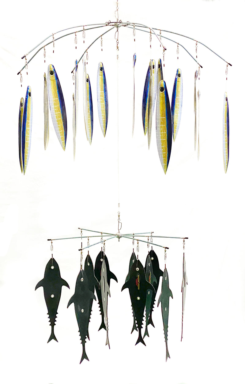 Custom Fire Tailz Yellowfin GMT Kona Strong Flap 2-Tier Dredge Pre-Built