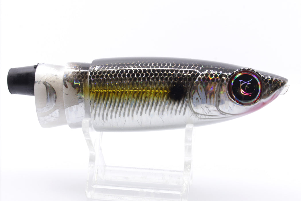 Bonze Lures Silver Rainbow Black Back Weapon X 12" 8.3oz Head Only